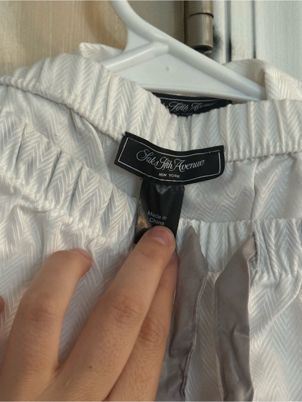 Saks Fifth Avenue White Girls' Textured Skirt